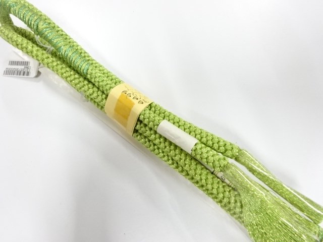 JAPANESE KIMONO / UNUSED HAND-TIED OBIJIME
